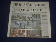 2021 JANUARY 7 THE WALL STREET JOURNAL-MOB STORMS CAPITOL-RIOT DISRUPTS CONGRESS picture