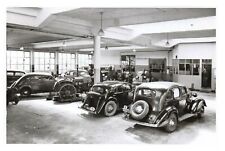 Vintage Repro Postcard, c1935 Workshop with Cars and Tractor BM6 picture