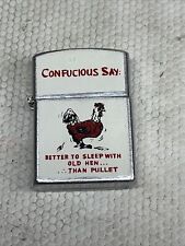 VTG Confucius Say  NESOR Lighter Better to Sleep with Old Hen Than Pullet picture