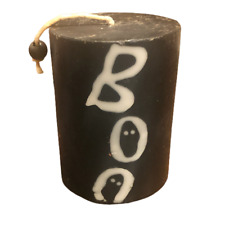 VINTAGE Boo Ghost 90s Black and White New (Damaged) Candle See Pictures As Is picture