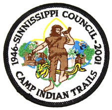 2001 Camp Indian Trails Sinnissippi Council Patch Wisconsin Illinois Boy Scouts picture