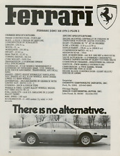1975 Ferrari Dino 308 GT4 2 Plus 2 There is No Alternative VINTAGE PRINT AD picture