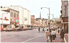 Postcard Schenectady New York View of State Street Candy Store Signage Old Cars picture