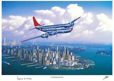 SPENCER MARSH SIGNED OUTWARD BOUND STAN STOKES PRINT BOEING 377 PILOT picture