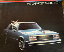 Vintage 1983 Chevrolet MALIBU Sales Brochure ~   Chevy    Automobile picture