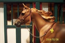 Jaapi BROWN halter w/chain lead-fits Breyer traditional, not for real horses picture