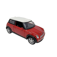 Maisto Mini Cooper Diecast Car 1:36 Scale Red w/White top 4