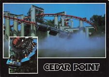Postcard OH Cedar Point Amusement Park Iron Dragon Roller Coaster Loops picture