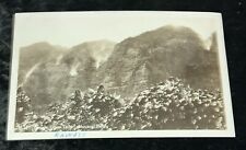 Nauunu Valley , Hawaii 1945 Real Photo Postcard, Upside Down Falls picture
