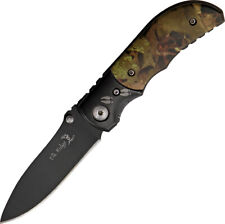 Elk Ridge Elk Paw Woodland Camo Black Stainless Folding Pocket Knife 133 picture