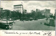 Post Card New York City  Union Station Posted 1906 Street Cars Horse & Buggy picture