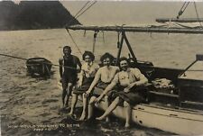 Post Card How Would You Like to Be Me Boat Man 3 Women, Divided Back Era 1907-15 picture