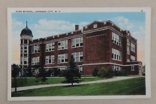 Vintage 1920's High School, Johnson City, NY Unused Postcard #960 picture