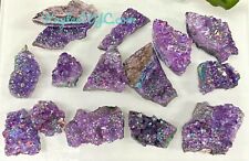 Wholesale Lot 2 Lb Aura Amethyst Cluster Raw Crystal picture