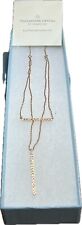 Touchstone By Swarovski Double Strand Rose Gold Necklace picture