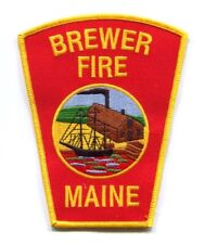 Brewer Fire Department Patch Maine ME v3 picture