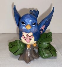 Jim Shore Heartwood Creek Bluebird Of Happiness Floral Bird Figurine  #4056964 picture