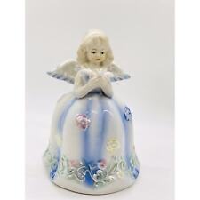 Porcelain Angel Bell Girl Holding Dove Vintage picture