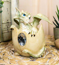 Ebros April Birthstone Dragon Egg Statue Diamond Gem Birthday Dragon Hatchling picture