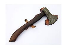 DIST A-004 Custom Made Damascus Steel Axe - Gorgeous and Solid picture