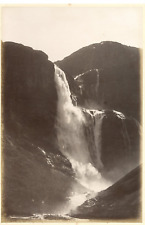 J.V., Norway, Skjeggedal Foss Vintage Albumen Print. Vintage Norway Alb Print picture