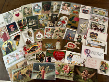 Big Lot of 50~Mixed Vintage Antique Holidays Greetings Postcards~in sleeves-h245 picture