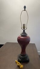 Lovely Oriental Accent Oxblood Red Porcelain Table Lamp picture