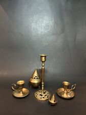 Vintage Brass Incense Holder Burner And Candle Holder picture