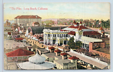 Postcard The Pike Long Beach California c1914 Street View picture