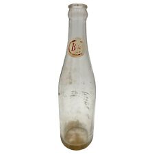 VTG 1954 Big Boy Cola Bottle Owens Illinois Glass Duraglas Clear ACL 10oz picture