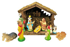 12Pc Manger Nativity‌‌‌‌ Creche Christmas Holiday Plastic Figurines Jesus picture