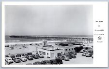 Postcard RPPC Oceanside CA The Pier Betty's Coca Cola Cars 1940s Frashers R49 picture