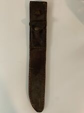 WWI / WWII Brown Leather Fixed Blade Knife Sheath / Unknown picture