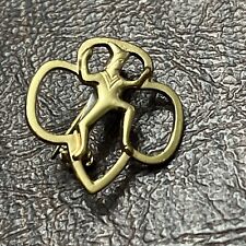 Vintage Girl Scouts Gold Tone Brownie Pin picture