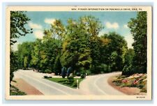 c1940's Gov. Fisher Intersection Of Peninsula Drive Erie PA Vintage Postcard picture