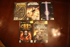 VINTAGE LOT OF 5 STAR WARS GAME MANUALS XBOX PS2 PC KNIGHTS BATTLEFRONT picture