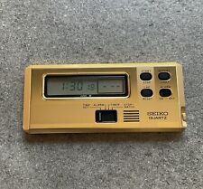 Vintage Seiko Japan Quartz LCD Travel Digital Alarm Clock Bin S picture