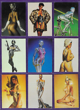 Sample Set of 9 HAJIME SORAYAMA SEXY ROBOTS & PINUPS  Mint Trading Cards 1993 picture