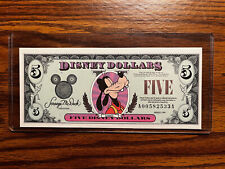 1999 Series AA $5.00 GOOFY Disney Dollar NEW UNCIRCULATED MINT picture