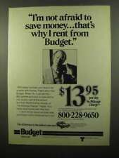 1975 Budget Rent-a-Car Ad - Not Afraid to Save Money picture