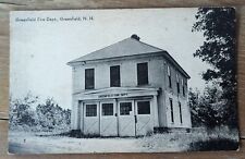 Vintage Black And White Greenfield NH Postcard Fire Dept. #1412A Divided Back picture