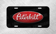 For Peterbilt Semi Trucks Black License Plate Auto Car Tag  picture