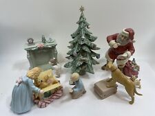 Granduer Noel 2001 Christmas Scene Porcelain 9 Pcs Set w/Box Collectors Series  picture