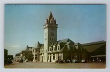 Portland ME-Maine, Main Terminal Union Station, Antique Vintage Postcard picture