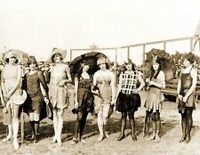 1923 Bathing Beauty Contest, Galveston, TX Vintage Old Photo 8.5