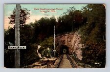 Zanesville OH-Ohio, Black Hand Tunnel, Picnic Rock, Vintage c1920 Postcard picture