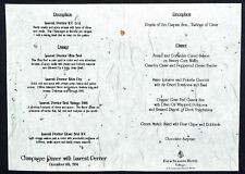 Champagne with Laurent-Perrier Menu Sheet Four Seasons Chicago Dec 6 1994 picture