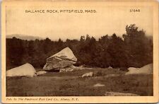 Pittsfield Massachusetts MA Balance Rock State Park Forest c1910s Postcard picture
