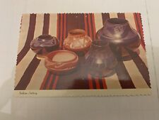 c.1970's San Ildefonso Indian Pottery Postcard picture