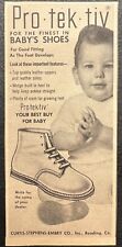 Pro Tek Tiv Baby Shoes Curtis Stephens 1958 Advertising Print Advertisement picture